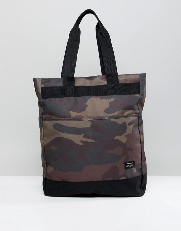 Jack & Jones Camo Tote Backpack - Multi