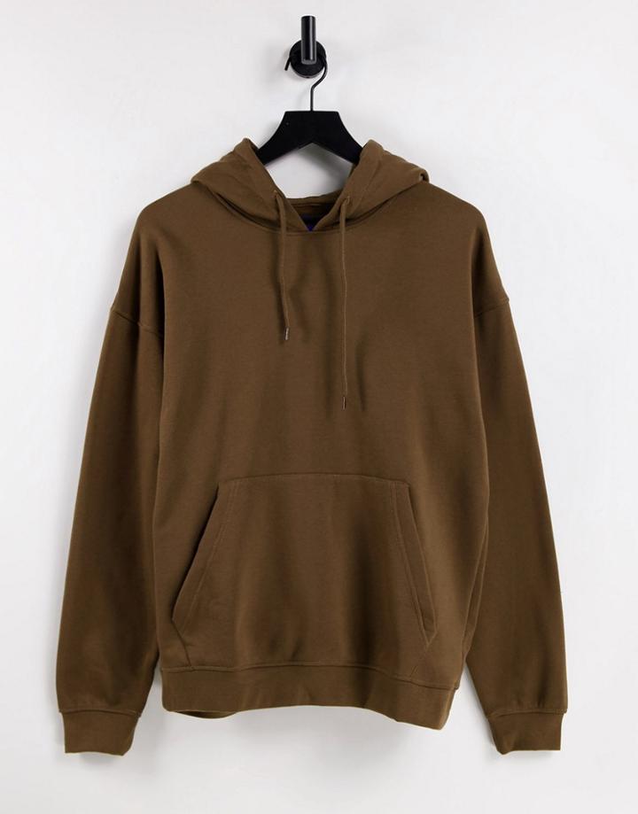 Jack & Jones Originals Oversized Hoodie In Brown