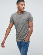 Jack & Jones Curved Hem Longline T-shirt - Black