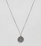 Reclaimed Vintage Inspired Lucky Charm Necklace In Sterling Silver Exclusive To Asos - Silver