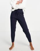 Fashion Union Slouch Knitted Sweatpants - Part Of A Set-navy