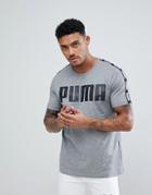 Puma Power Rebel Logo T-shirt - Gray