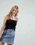Nobody's Child Fluffy Cami - Black