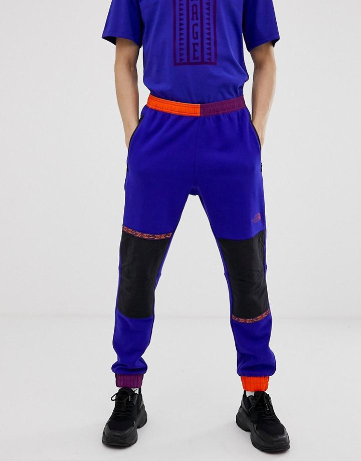 The North Face 92 Rage Fleece Pant In Geo-tribal Blue - Blue