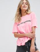 Wildfox Oh The Suspense T-shirt - Pink