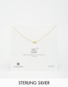 Dogeared Gold Plated Three Little Words Stardust Bead Reminder Necklace - Gold