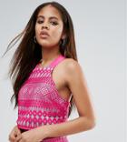 Asos Tall Premium Occasion Lace Crop Top Co-ord