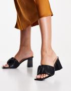 Raid Jayla Ruched Mules In Black