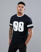 New Look Sport American Soccer T-shirt In Black - Black