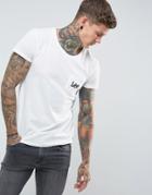 Lee Logo Pocket T-shirt - White