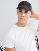 Polo Ralph Lauren Baseball Cap With Red Player Logo In Black