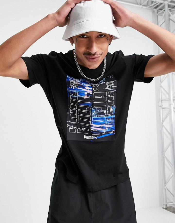 Puma Graphic T-shirt In Black