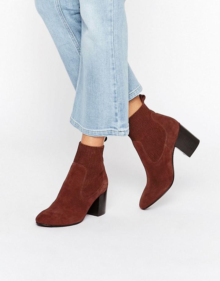 Asos Represent Premium Leather Chelsea Ankle Boots - Brown