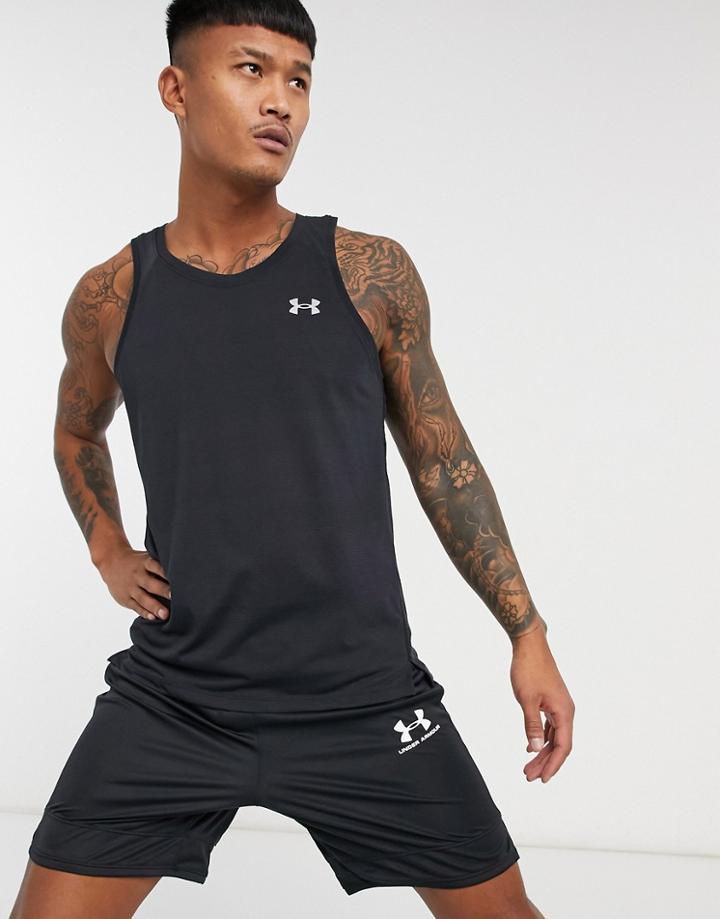 Under Armour Streaker Tank In Black