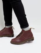Dr Martens Church Monkey Lace Up Boots In Oxblood - Red