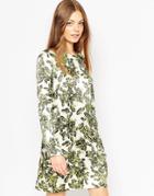 Asos Africa Shift Dress With Pockets - Muliti