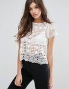 Goldie Harley Lace Top - Cream