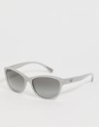 Emporio Armani Square Sunglasses In Gray - Gray