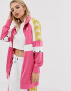 Kappa Popper Tracksuit Top With Banda Taping Two-piece - Pink