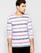 Esprit Long Sleeve T-shirt With Stripes - Red