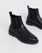 Asos Design Auto Chunky Chelsea Boots In Black - Black