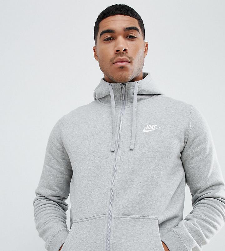 Nike Club Plus Hoodie In Gray