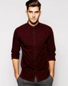 New Look Long Sleeve Oxford Shirt In Regular Fit - Red