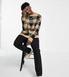 Reclaimed Vintage Inspired Sweater In Brushed Check-multi