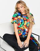 Adidas Originals X Rich Mnisi All-over Floral Print T-shirt In Multi