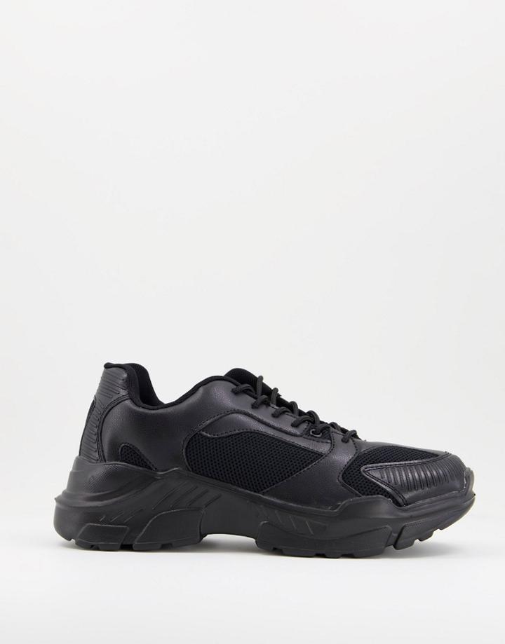 Public Desire Man Captain Sneakers In Black