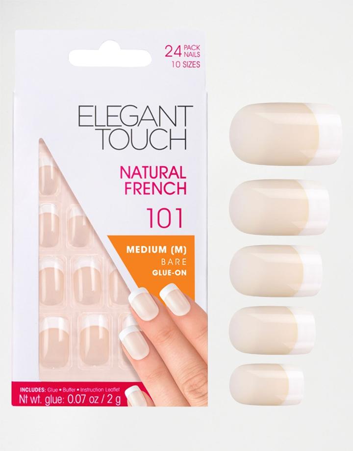 Elegant Touch Medium Length False Nails - French Bare 101 - French Bare
