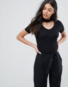 Jdy Leroy Nevada Choker Top - Black