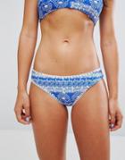 Raisins Tahiti Tide Tie Side Bikini Bottoms - Blue