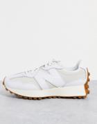 New Balance 327 Premium Satin Sneakers In White