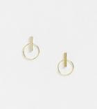 Kingsley Ryan Exclusive 15mm Hoop & Bar Earrings In Sterling Silver Gold Plate