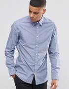 Selected Homme Puppy Tooth Shirt In Slim Fit - Light Blue