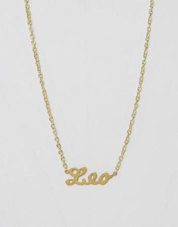 Rock N Rose Leo Zodiac Necklace - Gold