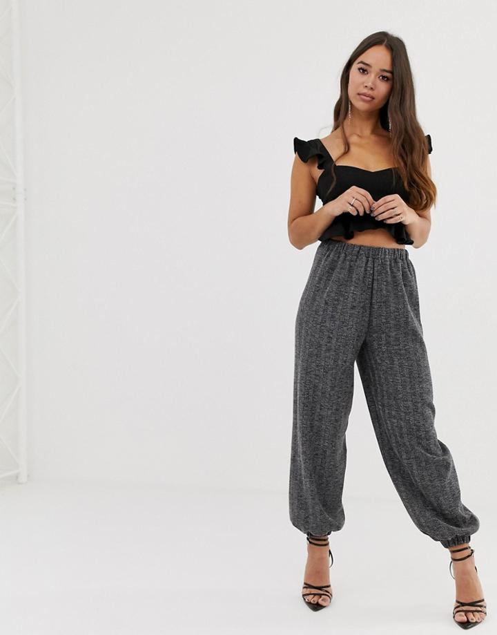 Love Woven Sweatpants - Gray