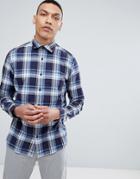Selected Homme Slim Fit Check Shirt-blue