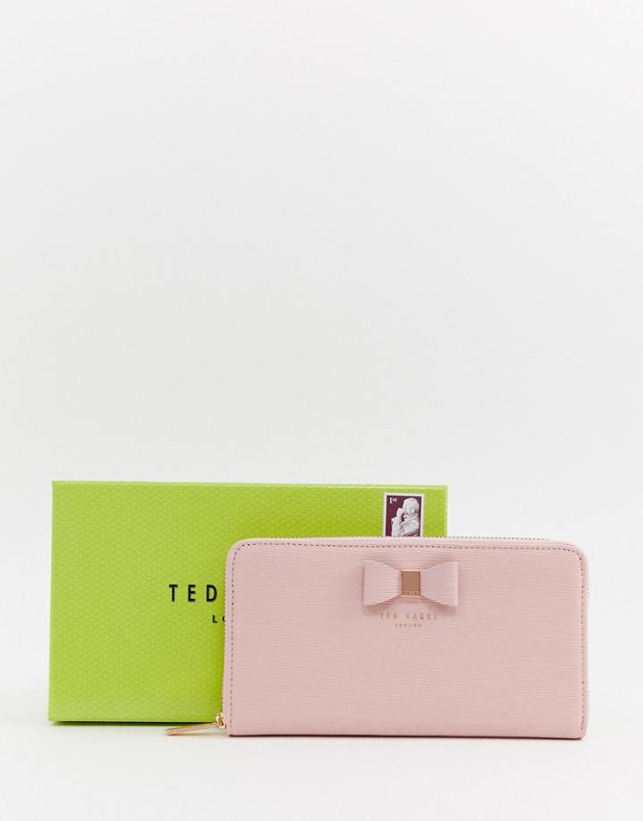 Ted Baker Textured Zip Around Matinee Purse - Pink