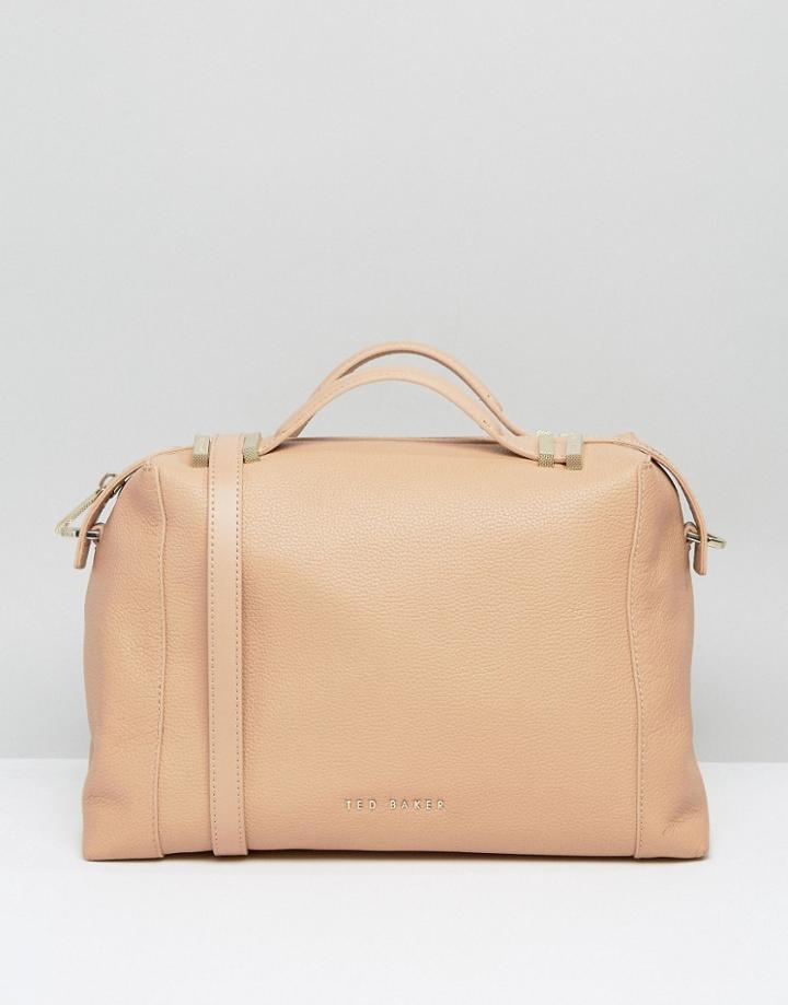 Ted Baker Pop Handle Tote Bag - Tan