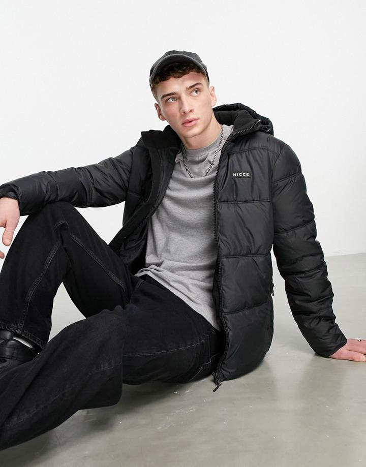 Nicce Expo Padded Jacket In Black