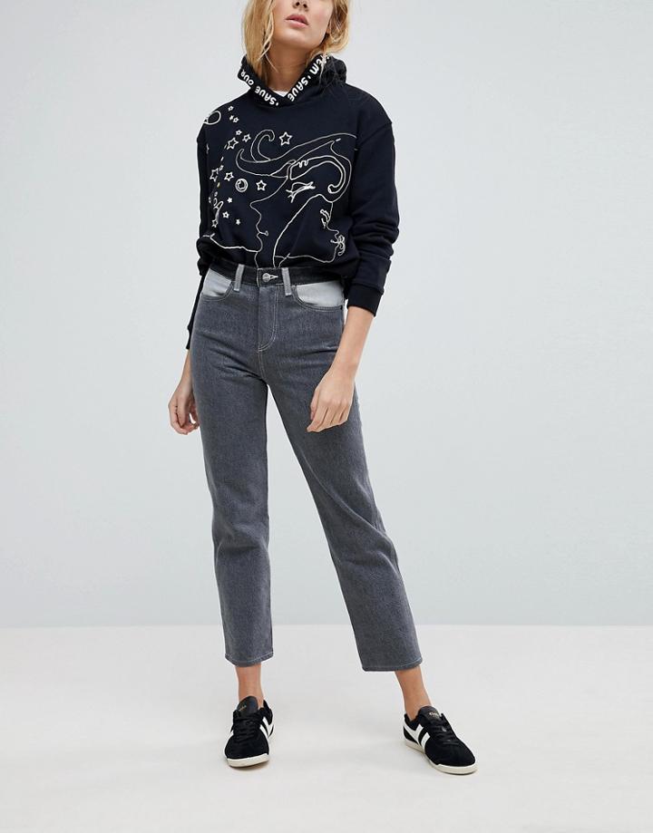 Wrangler X Peter Max Retro Straight Fit Jean - Gray