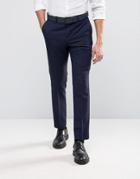 Burton Menswear Slim Suit Pants - Navy