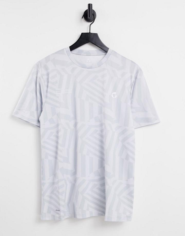 Gym 365 Geometric Tactical T-shirt In Gray