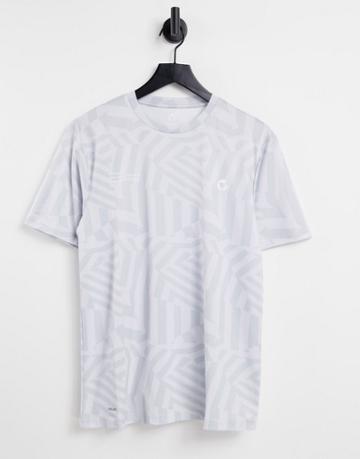 Gym 365 Geometric Tactical T-shirt In Gray