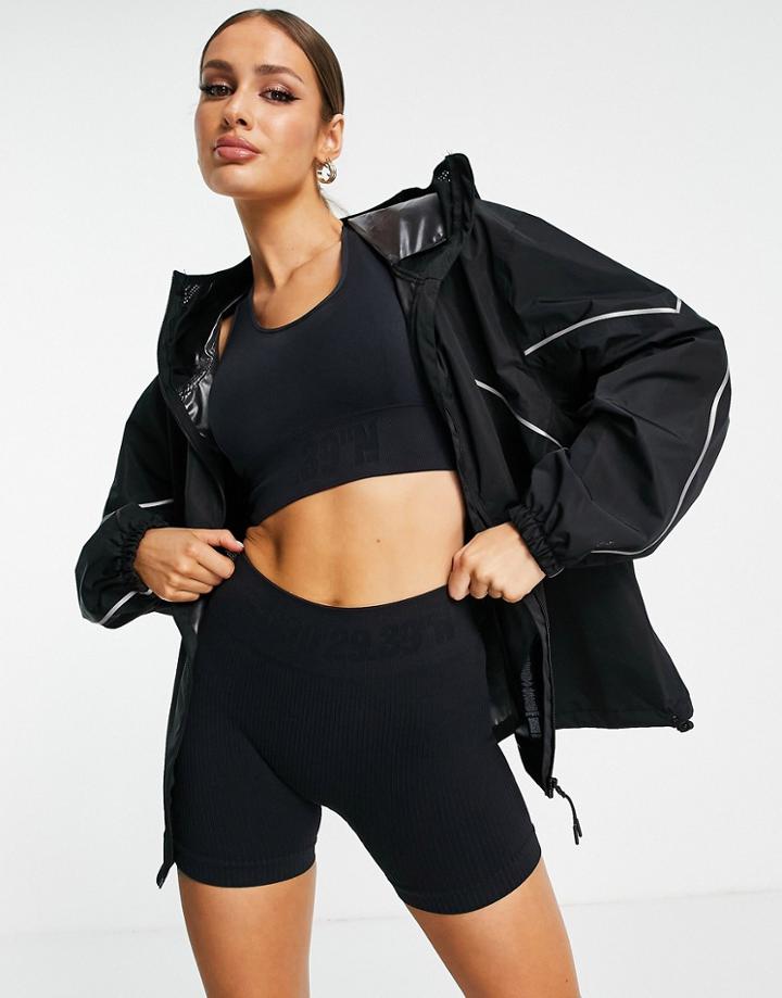 Asos 4505 Icon Water Resistant Run Jacket-black