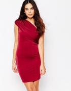 Hedonia Willow One Shoulder Mini Dress - Purple