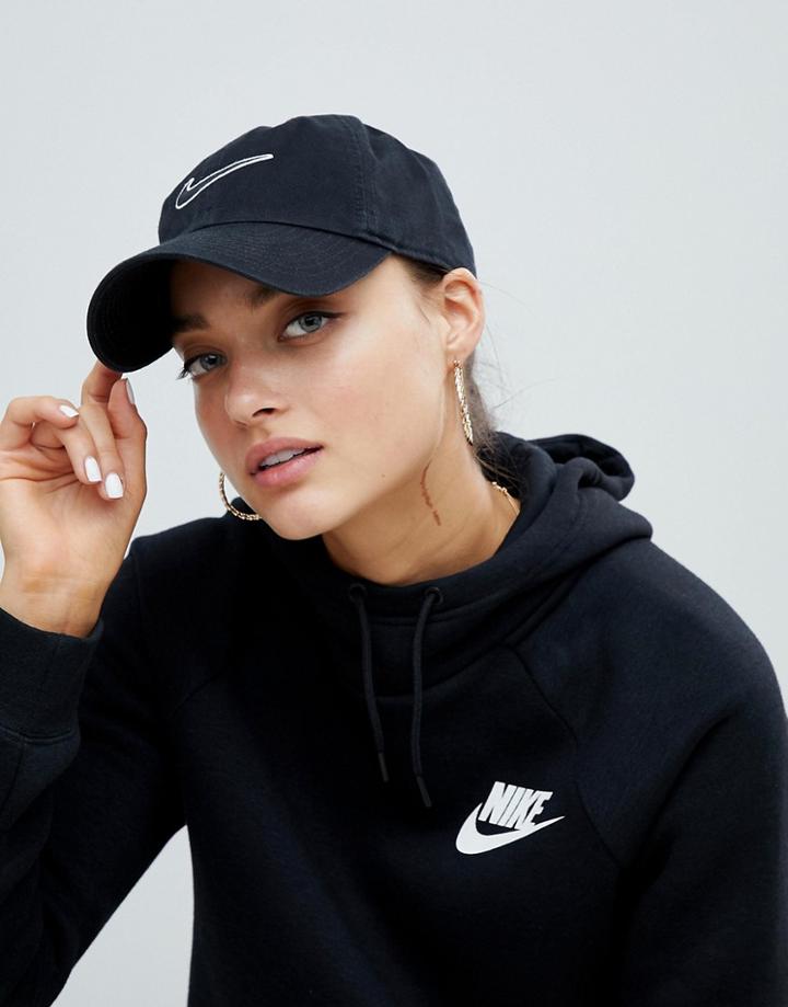 Nike H86 Adjustable Washed Cap In Black