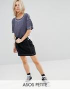 Asos Petite Mini Skirt With Lace Up Sides - Black